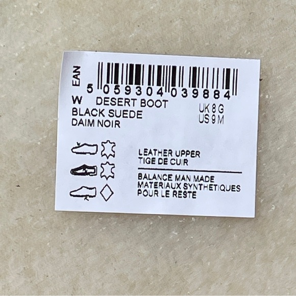 Clarks Men's Desert Chukka Boot Black Suede 9M - Picture 8 of 8